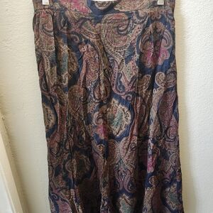 Vintage Paisley A-Line Skirt